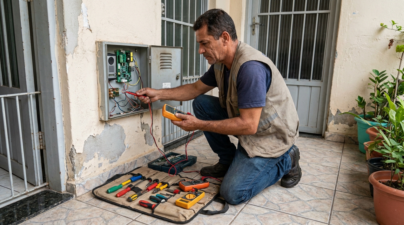 Troca de Fiação de Interfone no Brandalise, Caxias do Sul‑RS